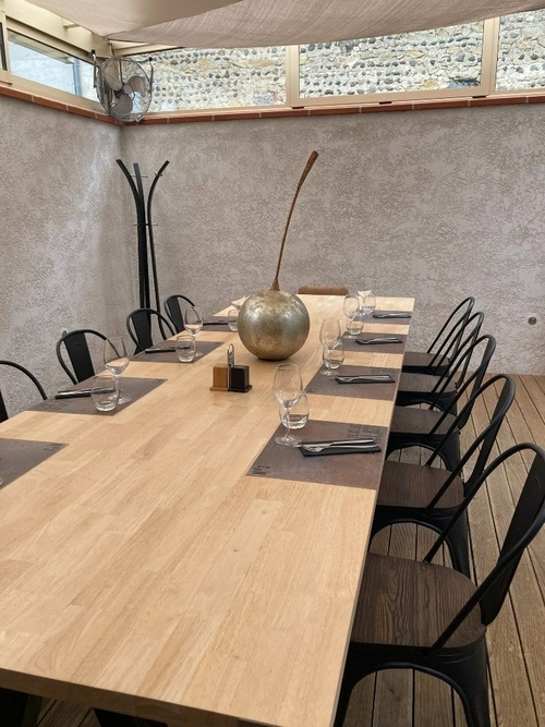 Terrasse de votre restaurant à Riscle